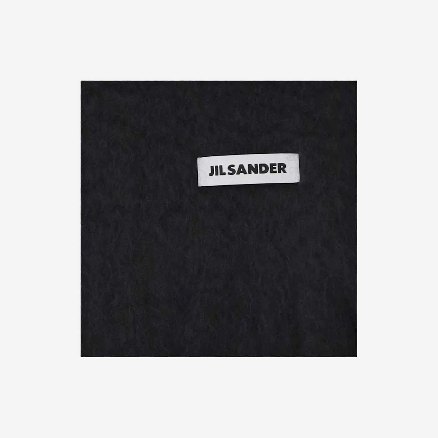 Jil Sander Mohair-Blend Scarf — Black Scarfs