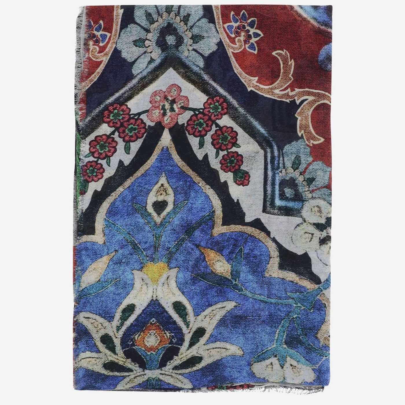 Faliero Sarti Modal And Cashmere Blend Scarf — Multicolor Scarfs
