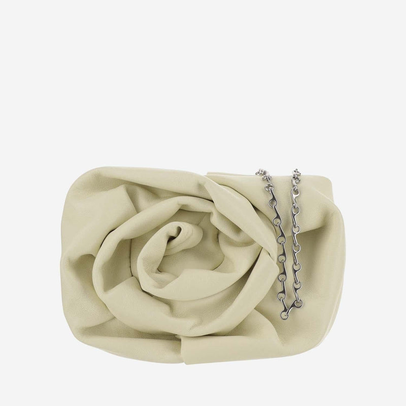 Burberry Rose Clutch — Beige Lambskin