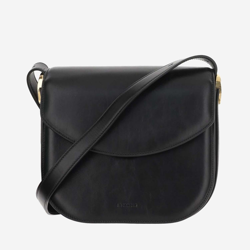 Jil Sander Coin Shoulder Bag — Black