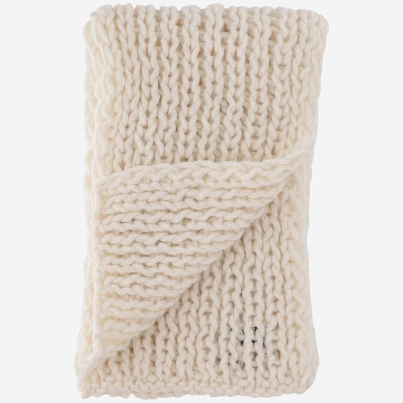 Evyinit Merino Wool Blend Scarf — Ivory Scarfs