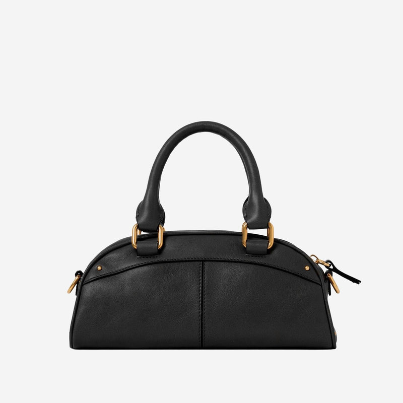 Chloé Soft Calfskin Leather Shoulder Bag — Black