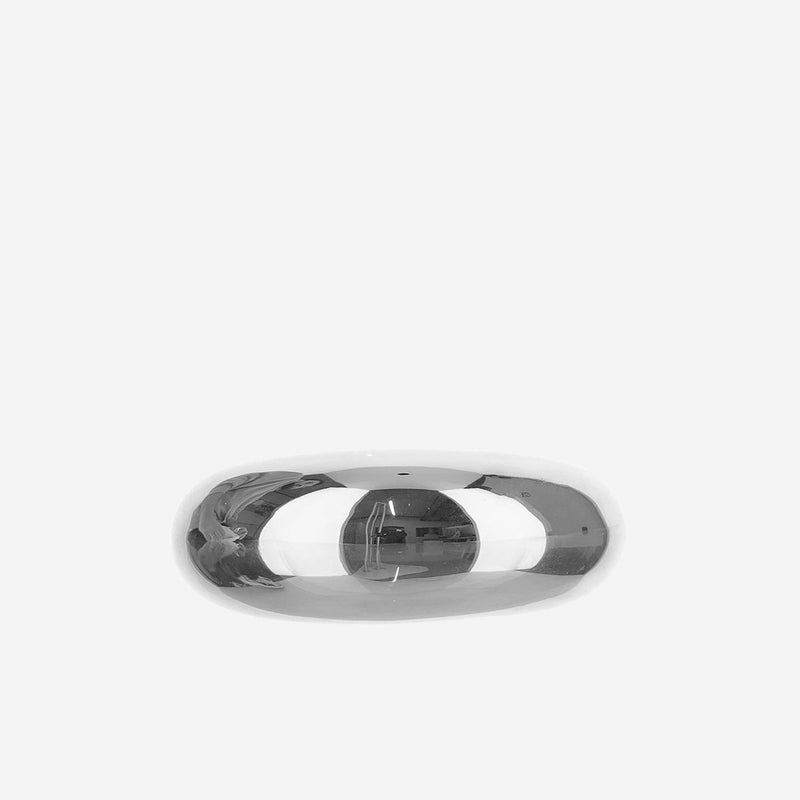 The Frankie Shop Polished Rigid Brass Bracelet — Silver Bracelets