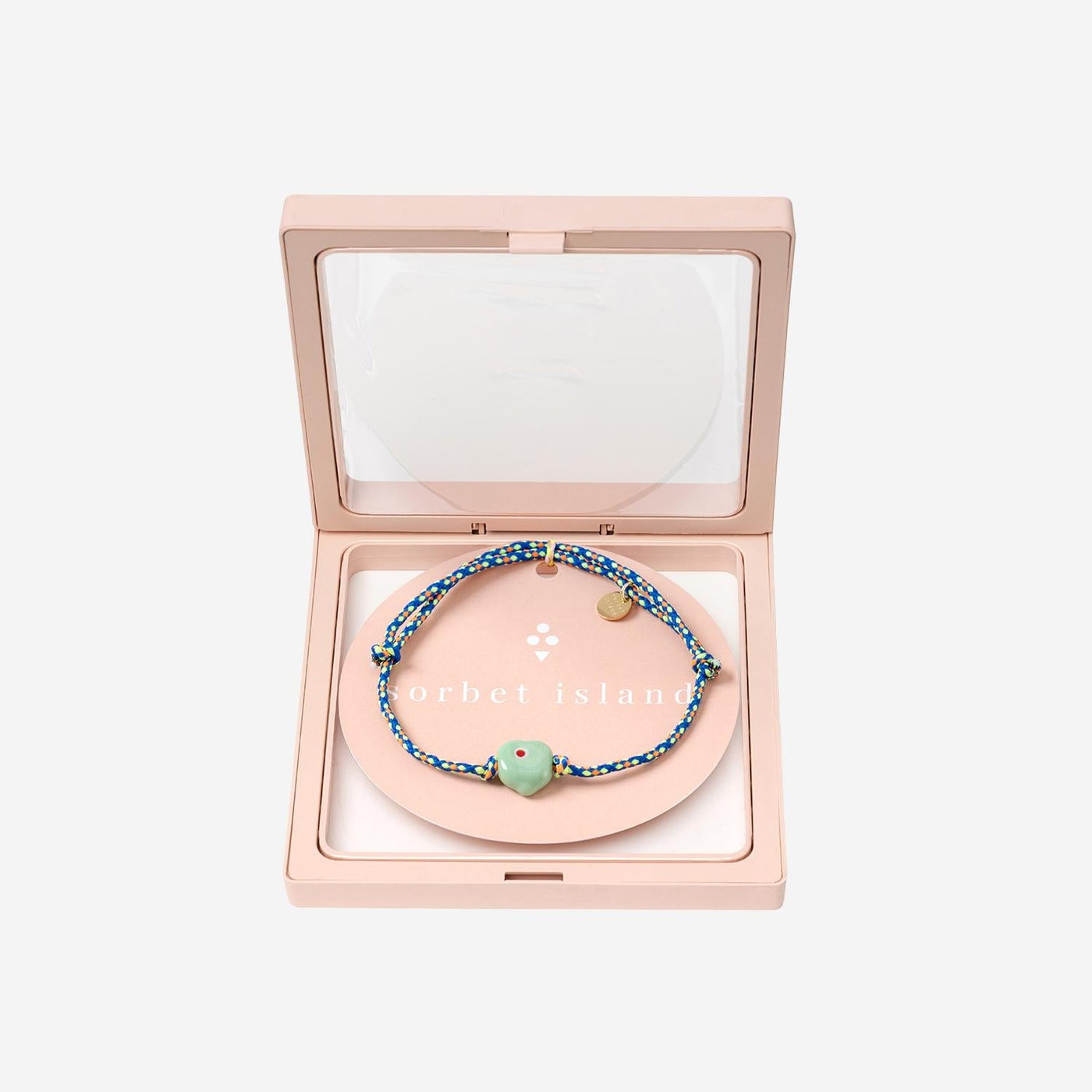 Sorbet Island Glass Bead Fabric Bracelet — Multicolor Bracelets
