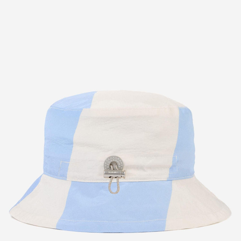Jacquemus Acu00812aw00753 Striped Polyamide Bucket Hat — Blue