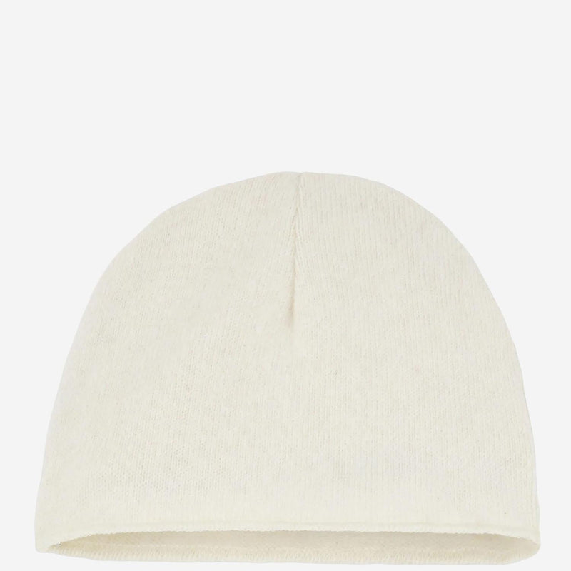 1+ The Family 25w028 Beanie — White Cotton Beanies