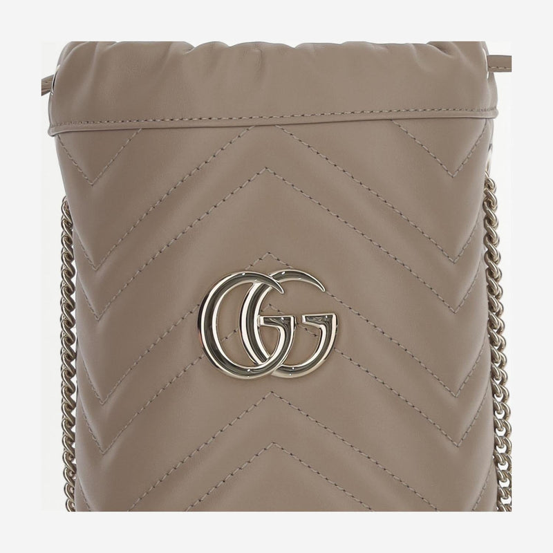 Gucci Bucket Bag — Beige Leather