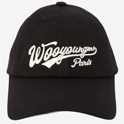 Wooyoungmi W261ca57 Logo-Embroidered Cotton Baseball Cap — Black Caps