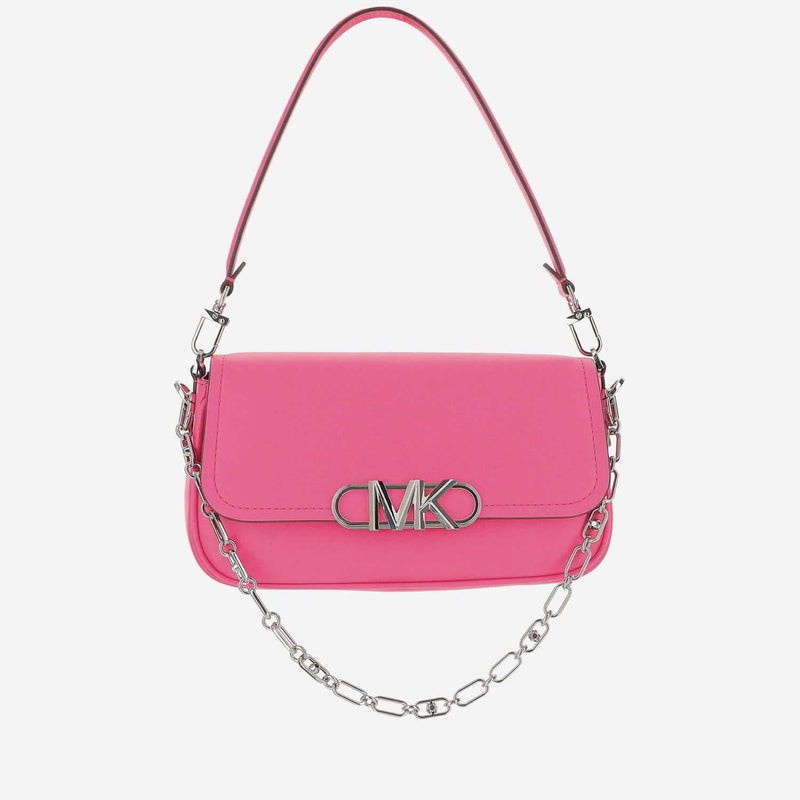 Michael Kors Calfskin Leather Shoulder Bag — Pink