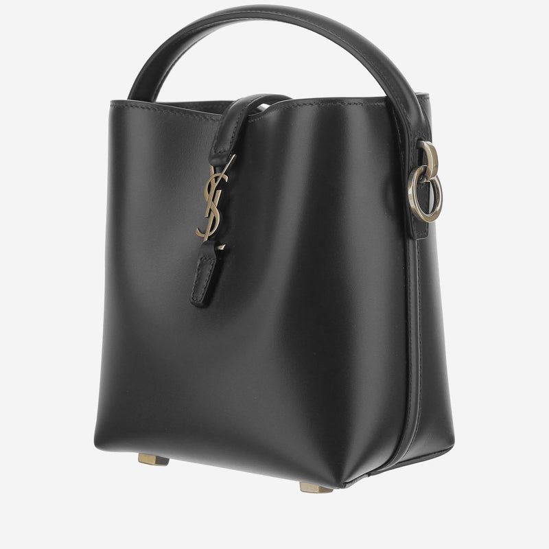Saint Laurent Le 37 Mini Shoulder Bag — Black Calfskin