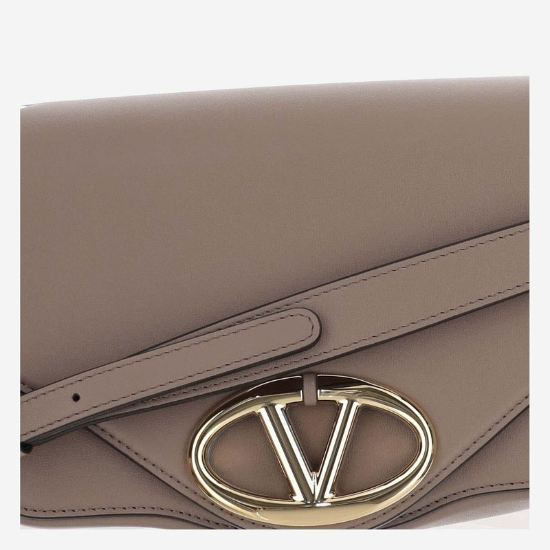 Valentino Garavani Shoulder Bag — Beige Leather