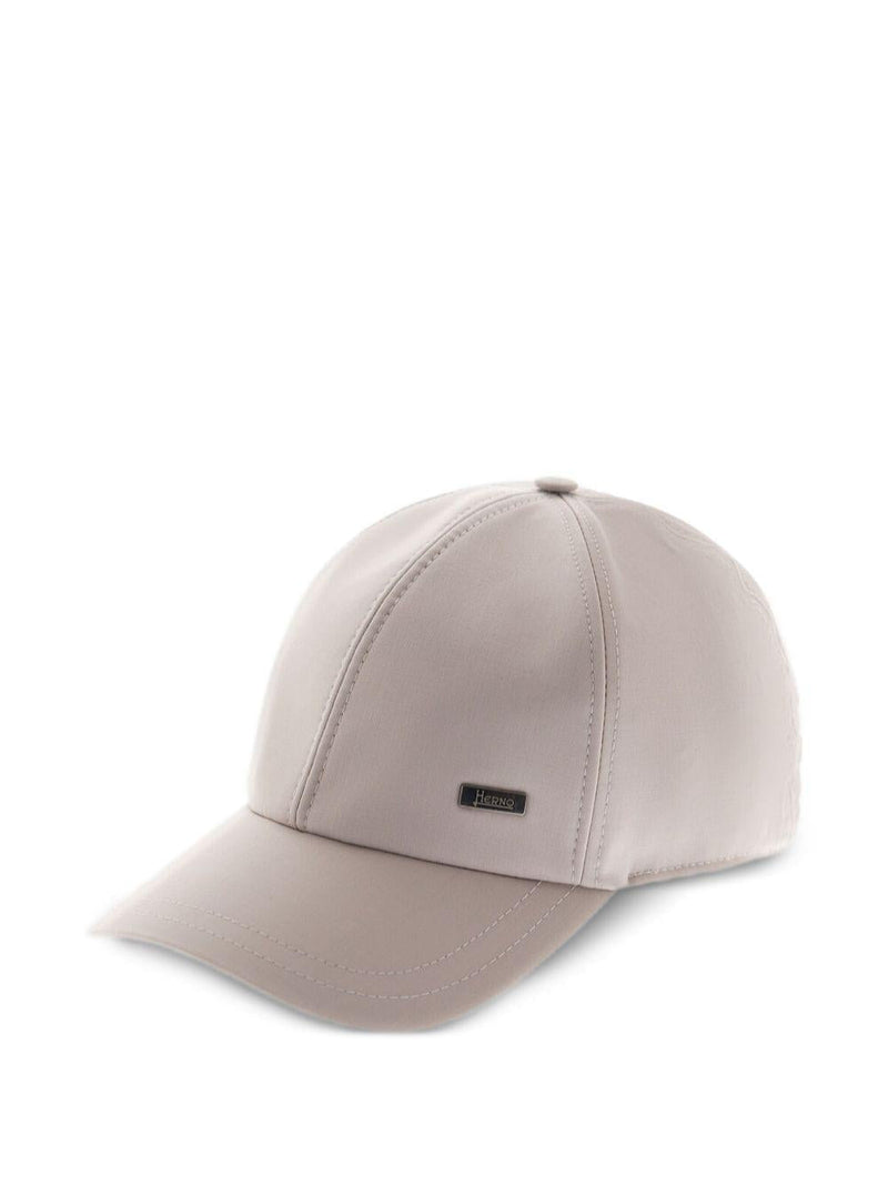 Herno Ber00049u33410 Virgin Wool Baseball Cap — Gray Caps