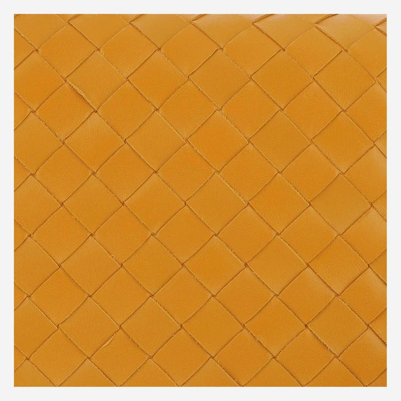 Bottega Veneta Shoulder Bag — Orange Lambskin