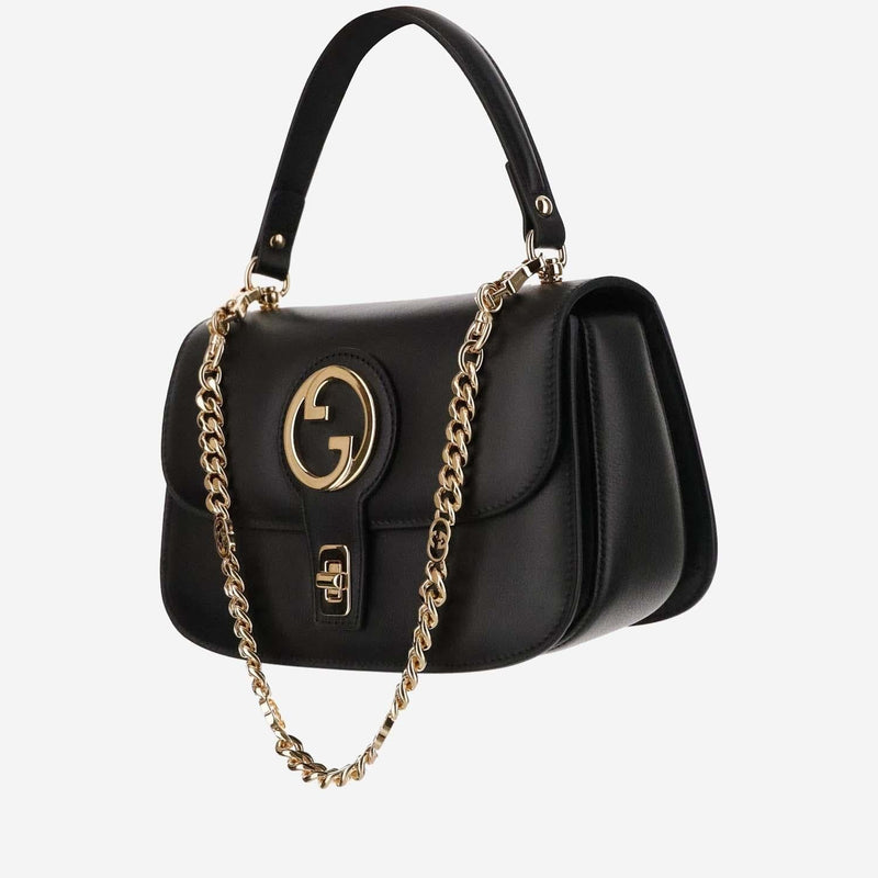 Gucci Blondie Shoulder Bag — Black Calfskin