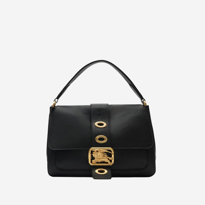 Burberry Shoulder Bag — Black Leather
