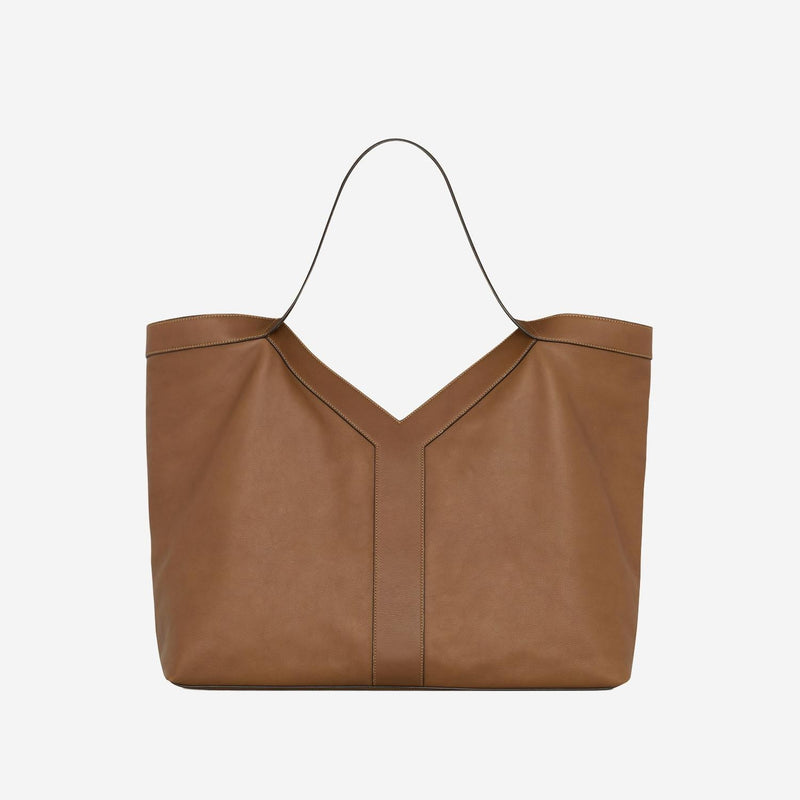 Saint Laurent Leather Shoulder Bag — Brown