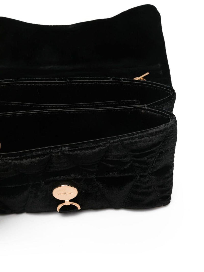 Versace Kleio Clutch — Black Viscose