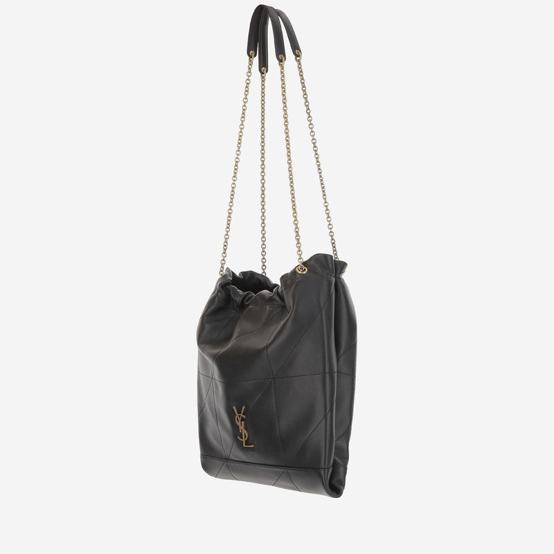 Saint Laurent Shoulder Bag — Black Leather