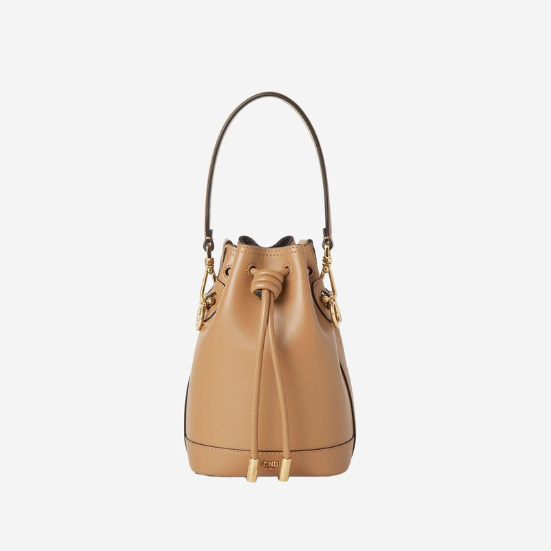 Fendi Mon Tresor Bucket Bag — Brown Calf Leather