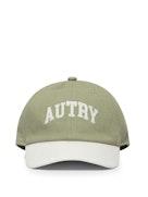 Autry Acpu068y Logo-Embroidered Cotton Baseball Cap — Green Caps