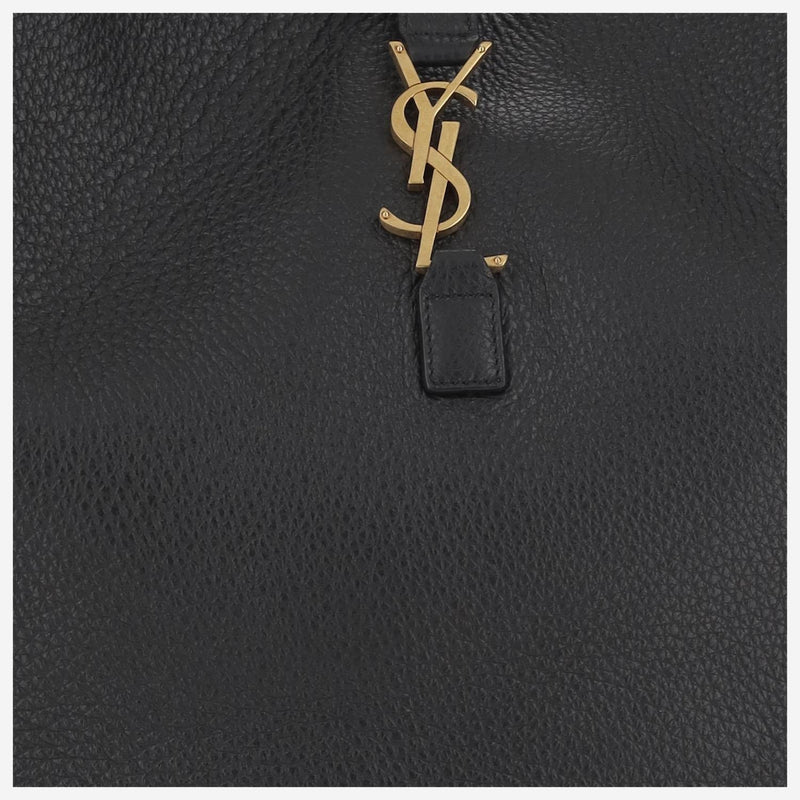 Saint Laurent Bea Shoulder Bag — Black Buckskin