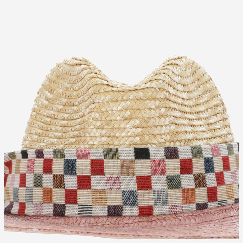 Alexia Alvarez De Toledo Sun Hat — Pink Raffia