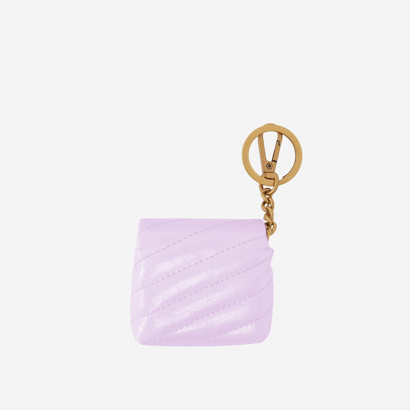 Pinko Love Coin Purse — Pink Calfskin Leather Purses
