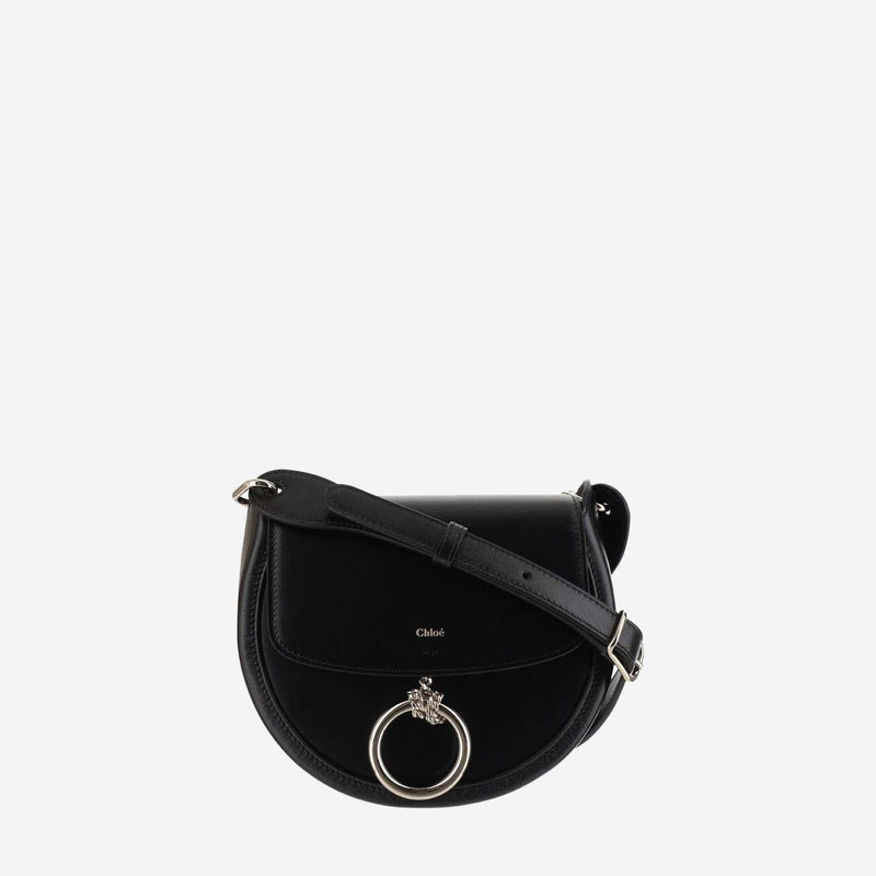 Chloé Calfskin Leather Crossbody Bag — Black