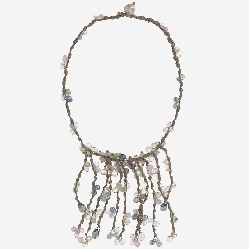 Mela Necklace — Multicolor Natural Fibres Necklaces