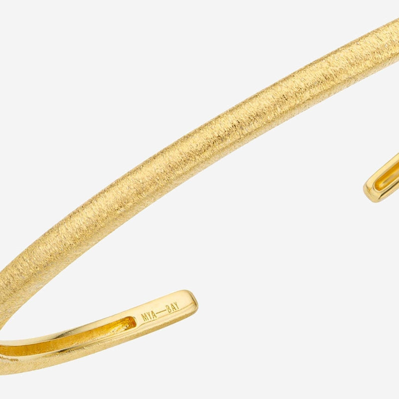 Mya Bay Gold-Plated Brass Cuff Bracelet — Gold Bracelets