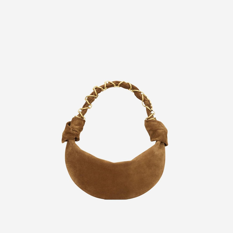 Saint Laurent Mini Bag — Brown Suede