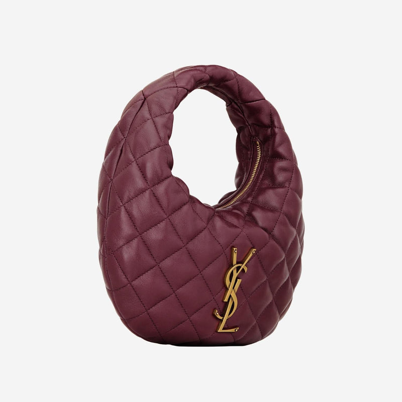 Saint Laurent Icare Shoulder Bag — Burgundy Nappa Leather