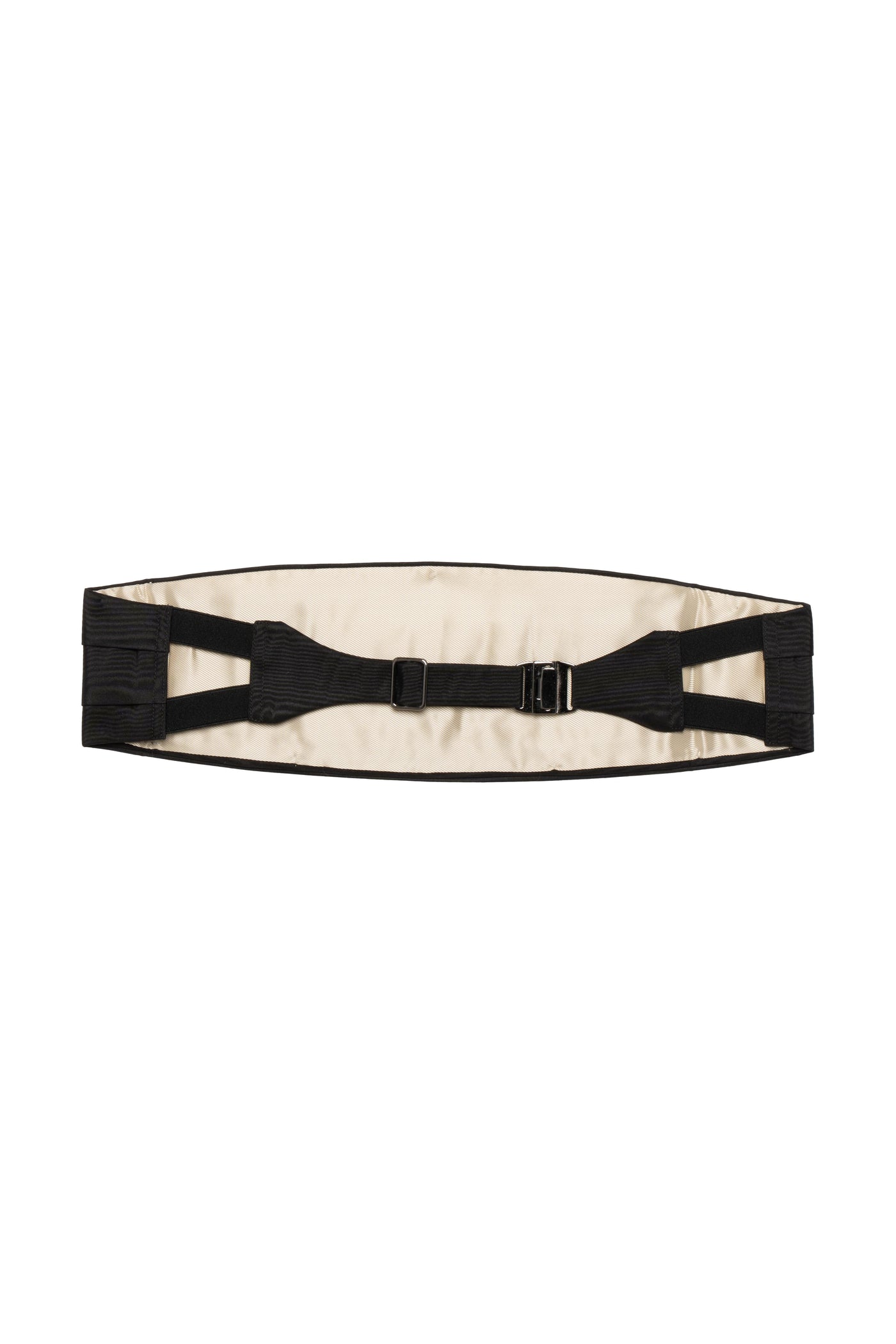Tom Ford Pleated Mulberry Silk Cummerbund — Black Belt
