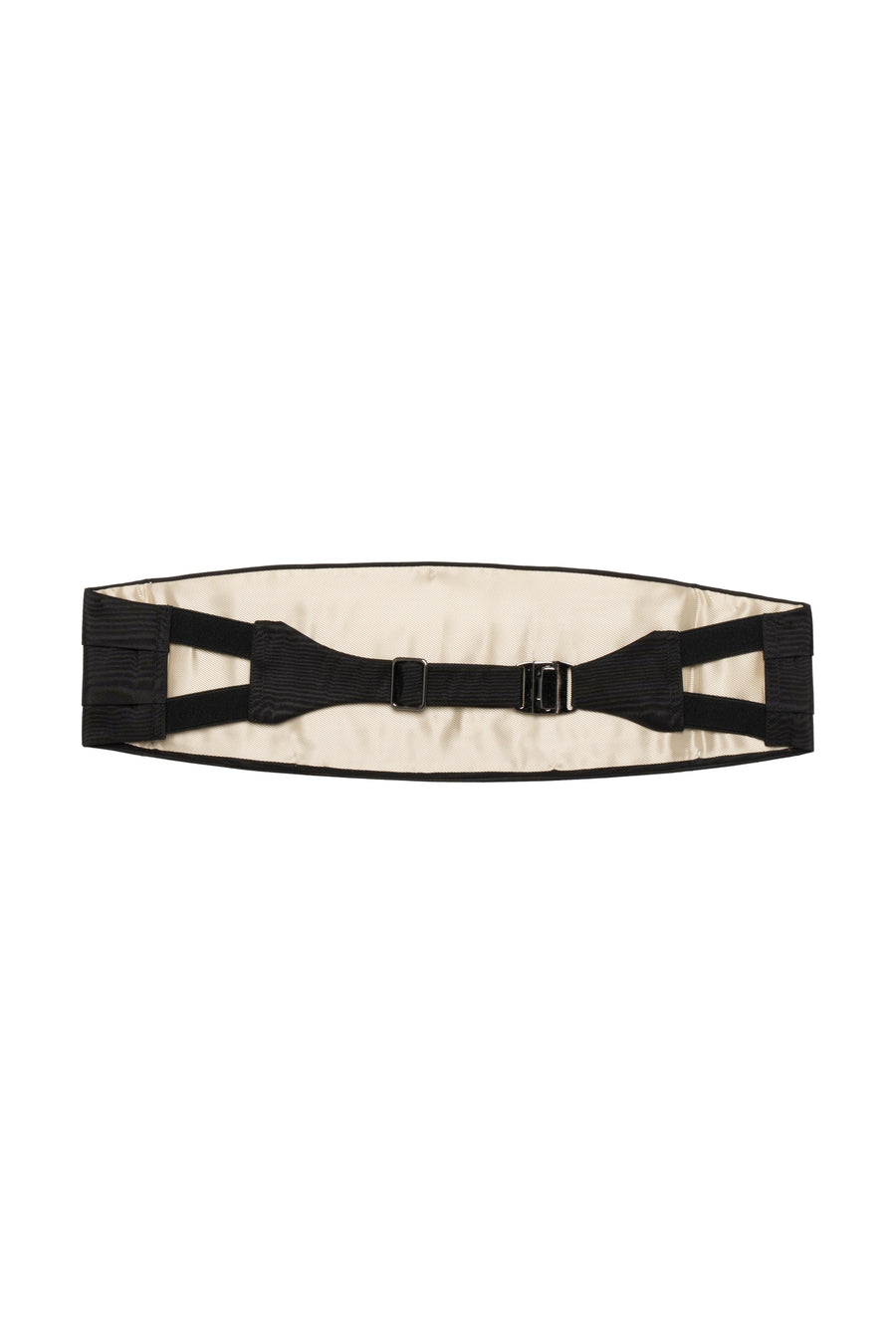 Tom Ford Pleated Mulberry Silk Cummerbund — Black Belt