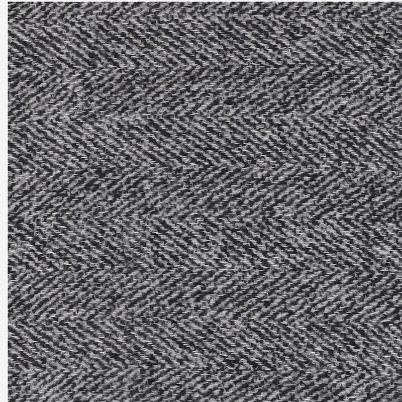 Faliero Sarti Wool-Blend Herringbone Scarf — Gray Scarfs