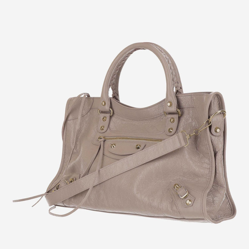 Balenciaga Le City Shoulder Bag — Pink Leather