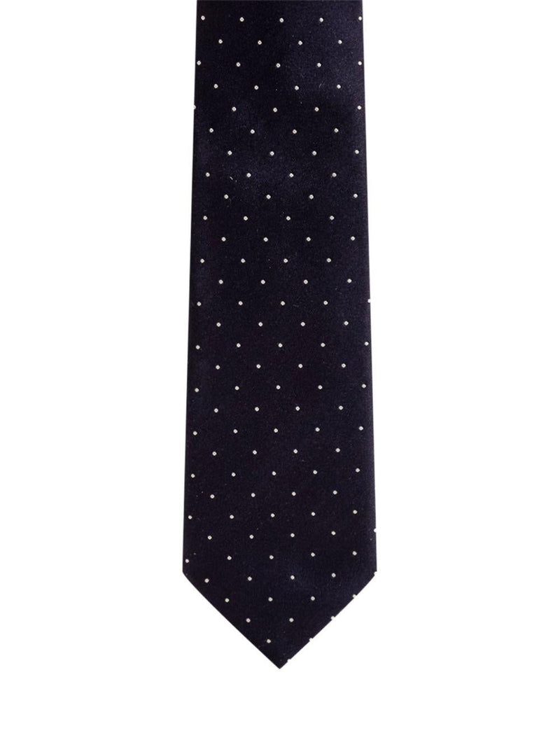 Tom Ford Polka-Dot Silk Necktie — Navy Neckties
