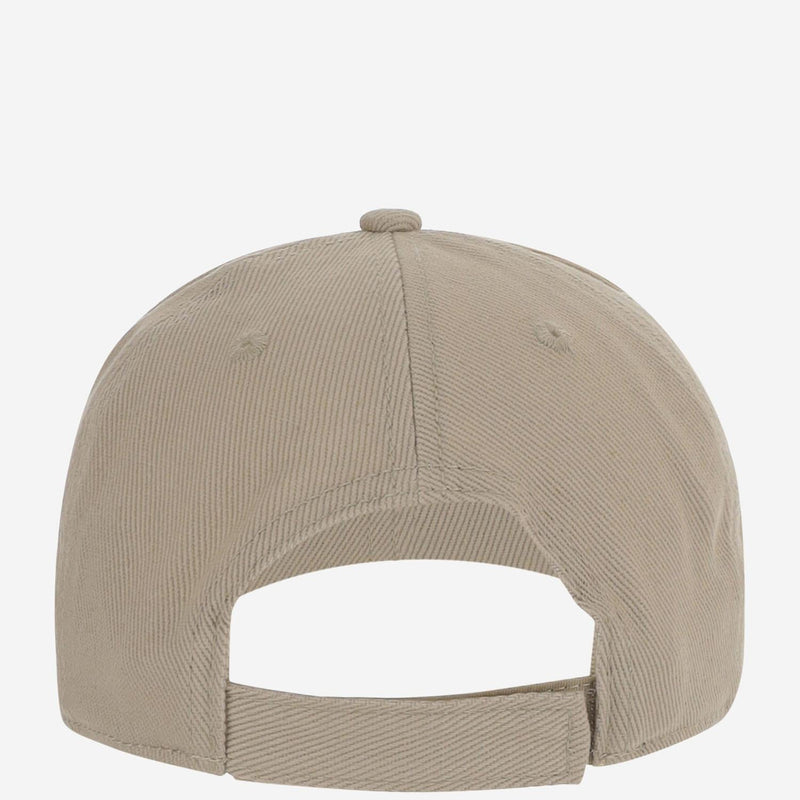 Autry Acpu068j Logo-Embroidered Cotton Baseball Cap — Beige Caps
