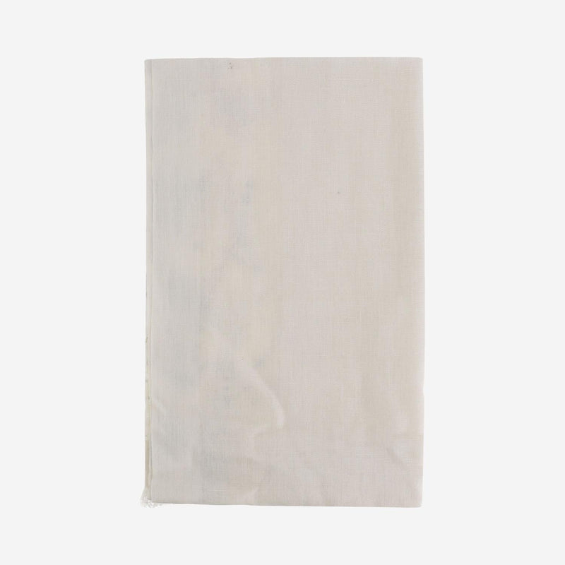 Faliero Sarti Silk And Linen Blend Scarf — Ivory Scarfs