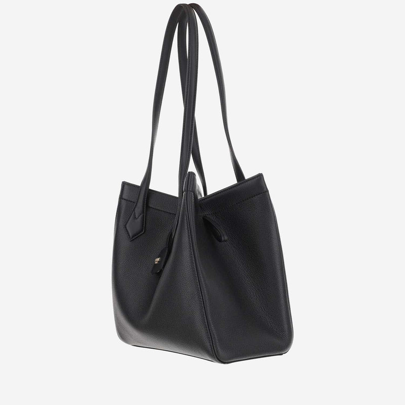 Fendi Origami Shoulder Bag — Black Leather