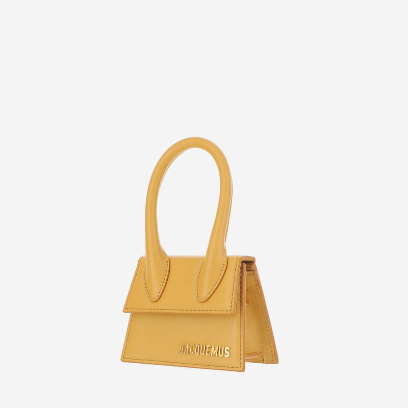 Jacquemus Top Handle Bag — Beige Leather