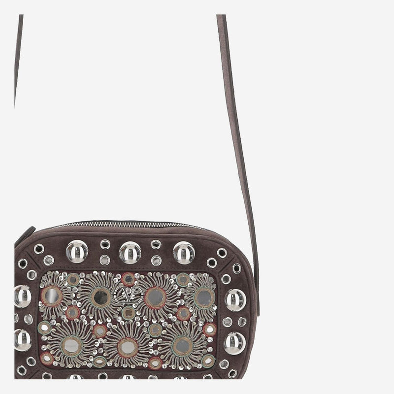 Valentino Garavani Nellcôte Shoulder Bag — Multicolor Leather