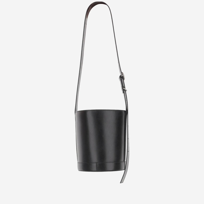 Jil Sander Calfskin Bucket Bag — Black