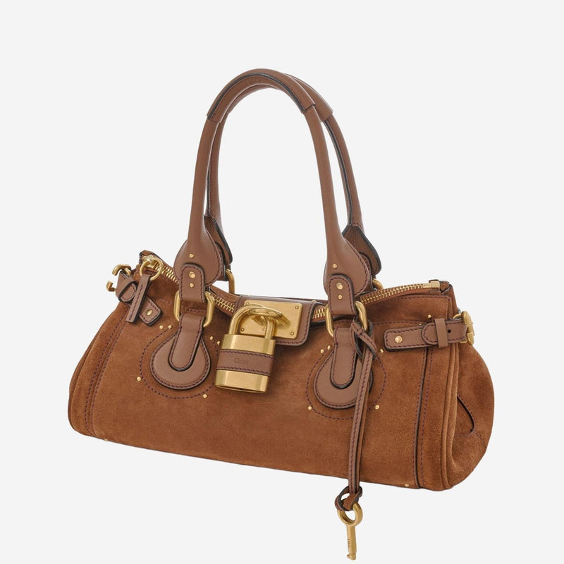 Chloé Shoulder Bag — Brown Suede