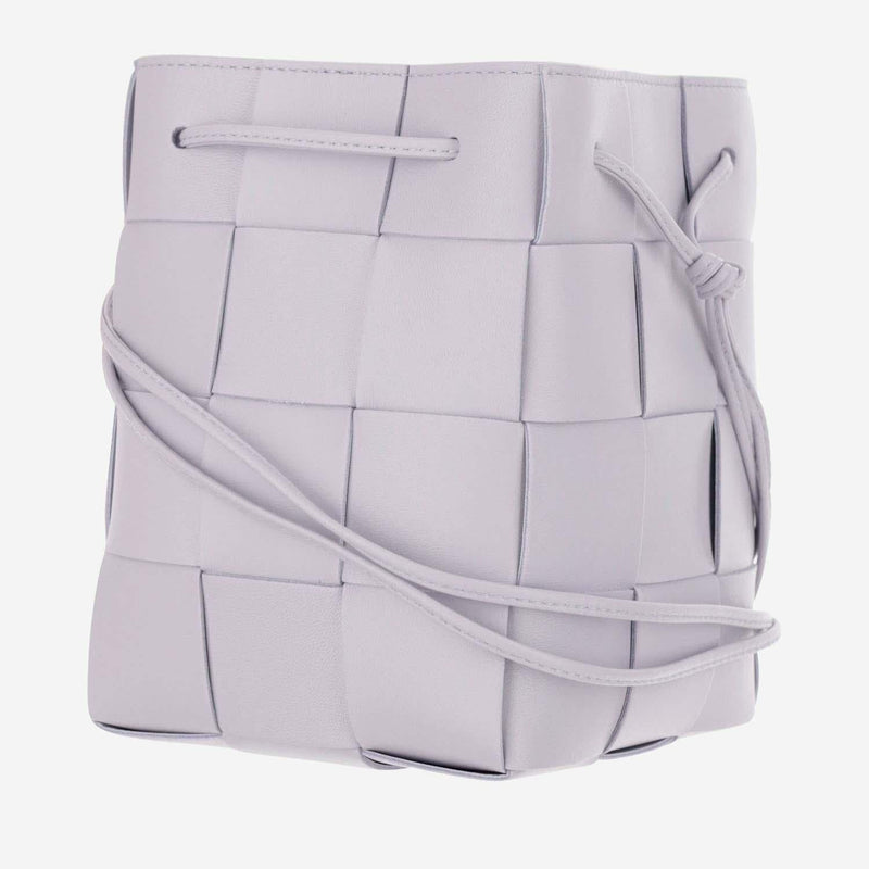 Bottega Veneta Cassette Crossbody Bag — Purple Lambskin