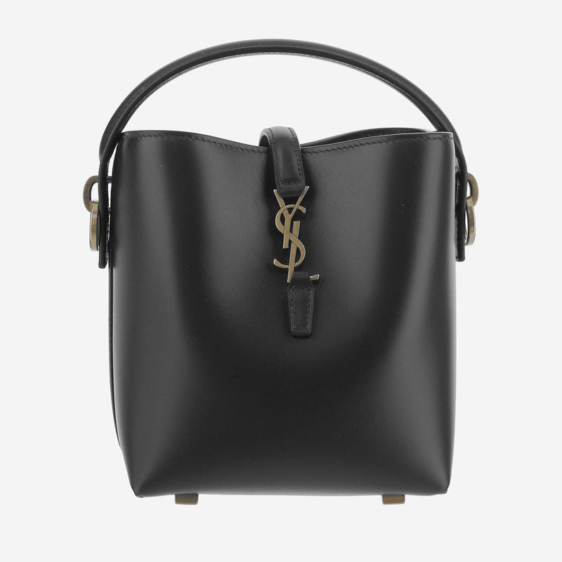 Saint Laurent Le 37 Mini Shoulder Bag — Black Calfskin