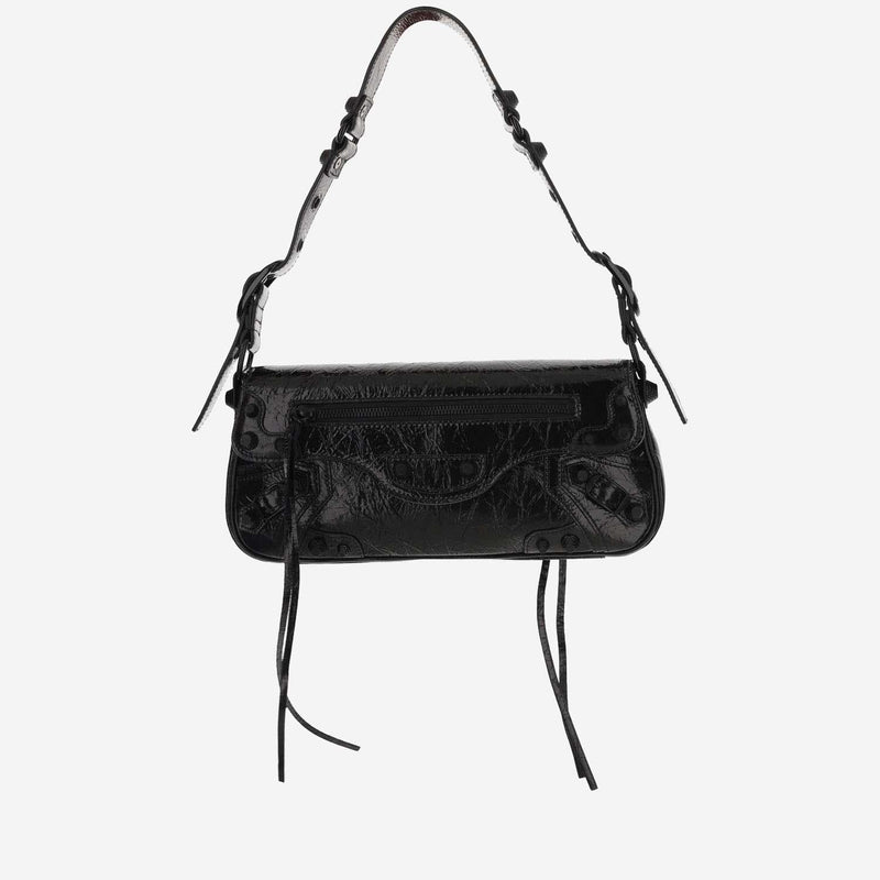 Balenciaga Le Cagole Shoulder Bag — Black Lambskin
