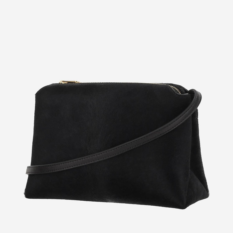 Khaite Lina Shoulder Bag — Black Calfskin