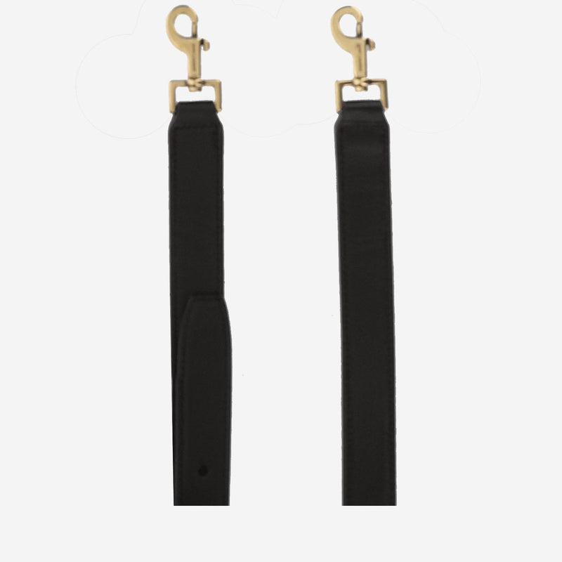 Saint Laurent Glossy Leather Shoulder Bag — Black