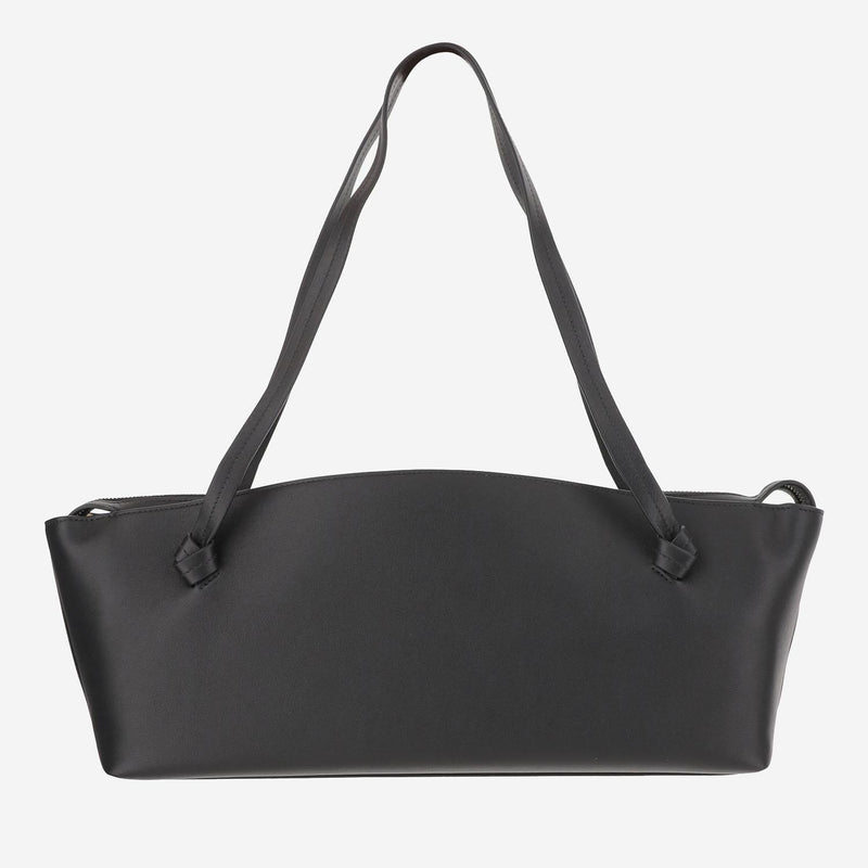Jil Sander Leather Shoulder Bag — Black